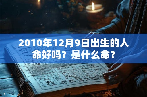 2010年12月9日出生的人命好吗？是什么命？
