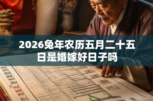 2026兔年农历五月二十五日是婚嫁好日子吗 2026兔年农历五月二十五日是婚嫁好日子吗