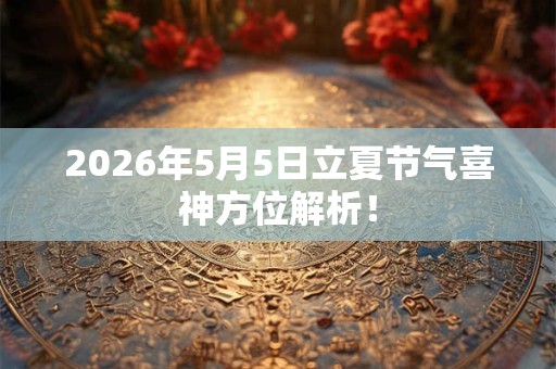 2026年5月5日立夏节气喜神方位解析! 2026年5月5日立夏节气喜神方位解析!