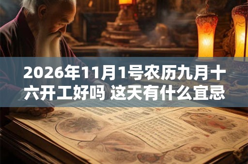 2026年11月1号农历九月十六开工好吗 这天有什么宜忌