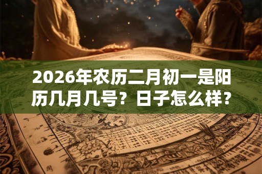 2026年农历二月初一是阳历几月几号?日子怎么样? 2026年农历二月初一是阳历几月几号?日子怎么样?
