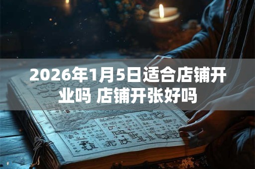 2026年1月5日适合店铺开业吗 店铺开张好吗