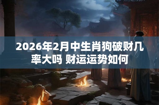 2026年2月中生肖狗破财几率大吗 财运运势如何