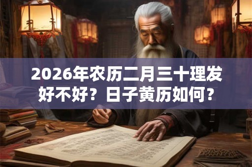 2026年农历二月三十理发好不好？日子黄历如何？