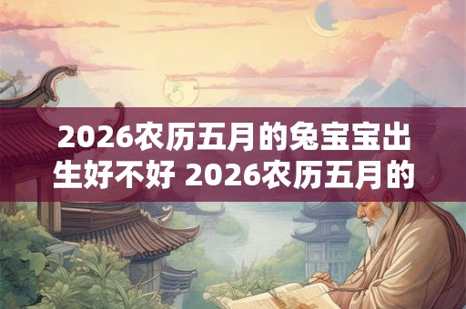 2026农历五月的兔宝宝出生好不好 2026农历五月的兔子好不好 2026农历五月的兔宝宝出生好不好 2026农历五月的兔子好不好