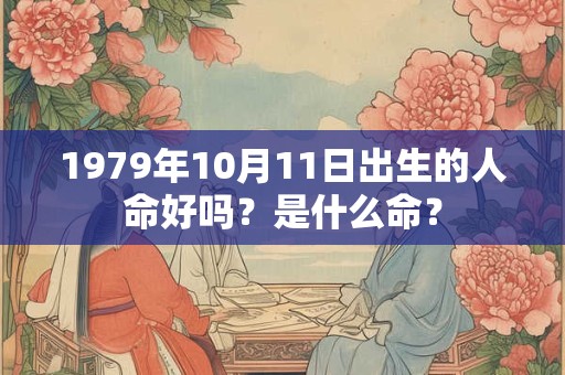 1979年10月11日出生的人命好吗?是什么命? 1979年10月11日出生的人命好吗?是什么命?