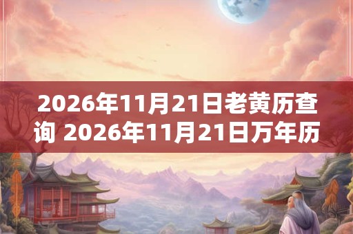 2026年11月21日老黄历查询 2026年11月21日万年历黄道吉日