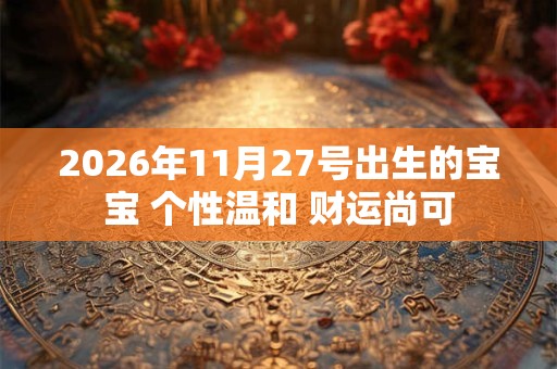 2026年11月27号出生的宝宝 个性温和 财运尚可