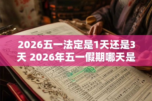 2026五一法定是1天还是3天 2026年五一假期哪天是三倍工资