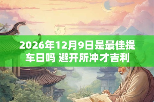 2026年12月9日是最佳提车日吗 避开所冲才吉利 2026年12月9日是最佳提车日吗 避开所冲才吉利