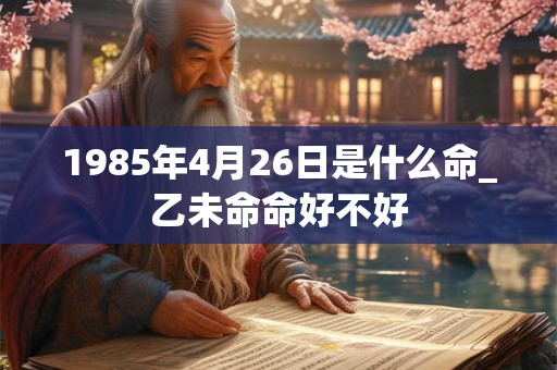 1985年4月26日是什么命_乙未命命好不好 1985年4月26日是什么命_乙未命命好不好