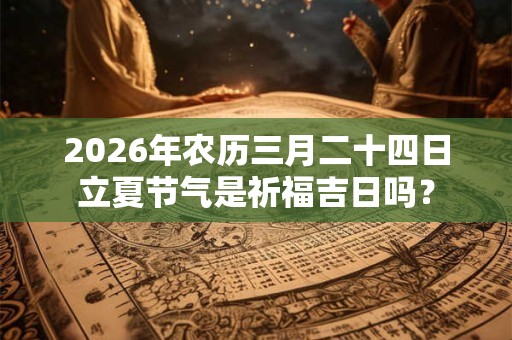 2026年农历三月二十四日立夏节气是祈福吉日吗? 2026年农历三月二十四日立夏节气是祈福吉日吗?