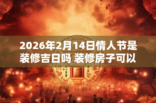 2026年2月14日情人节是装修吉日吗 装修房子可以吗