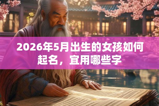 2026年5月出生的女孩如何起名，宜用哪些字