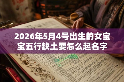2026年5月4号出生的女宝宝五行缺土要怎么起名字 2026年5月4号出生的女宝宝五行缺土要怎么起名字