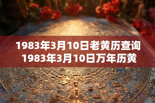 1983年3月10日老黄历查询 1983年3月10日万年历黄道吉日 1983年3月10日老黄历查询 1983年3月10日万年历黄道吉日