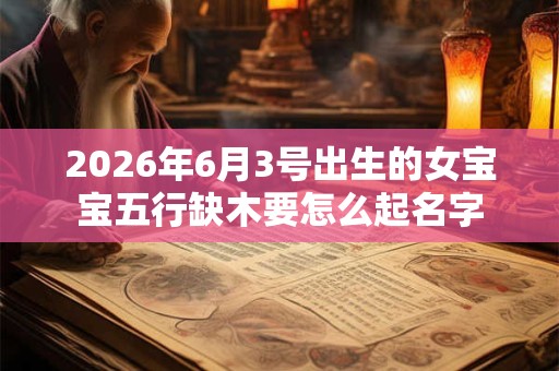 2026年6月3号出生的女宝宝五行缺木要怎么起名字 2026年6月3号出生的女宝宝五行缺木要怎么起名字