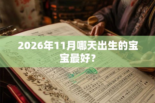 2026年11月哪天出生的宝宝最好? 2026年11月哪天出生的宝宝最好?