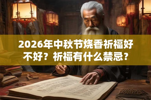 2026年中秋节烧香祈福好不好？祈福有什么禁忌？
