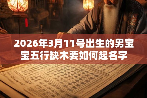 2026年3月11号出生的男宝宝五行缺木要如何起名字 2026年3月11号出生的男宝宝五行缺木要如何起名字
