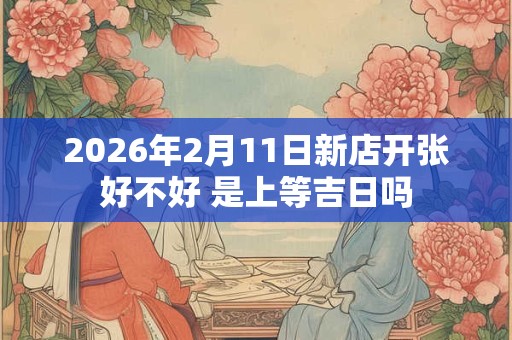 2026年2月11日新店开张好不好 是上等吉日吗 2026年2月11日新店开张好不好 是上等吉日吗