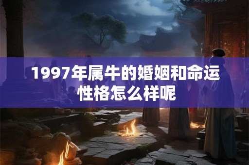 1997年属牛的婚姻和命运 性格怎么样呢