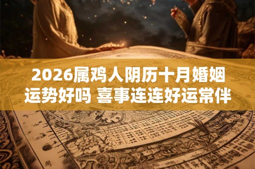 2026属鸡人阴历十月婚姻运势好吗 喜事连连好运常伴
