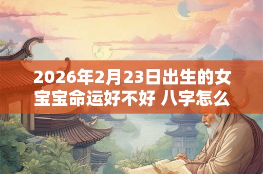 2026年2月23日出生的女宝宝命运好不好 八字怎么样