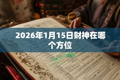 2026年1月15日财神在哪个方位