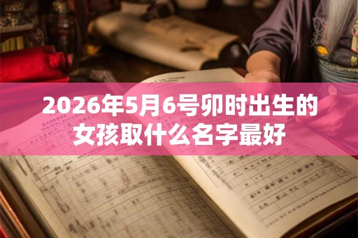 2026年5月6号卯时出生的女孩取什么名字最好