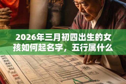 2026年三月初四出生的女孩如何起名字，五行属什么