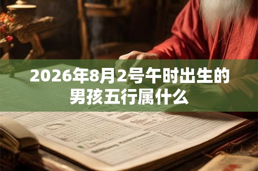 2026年8月2号午时出生的男孩五行属什么