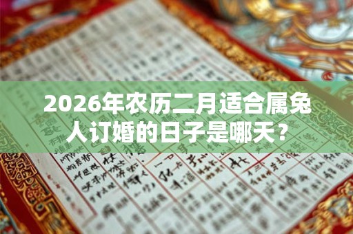 2026年农历二月适合属兔人订婚的日子是哪天？