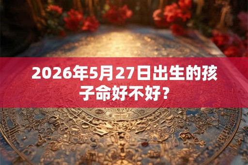 2026年5月27日出生的孩子命好不好？