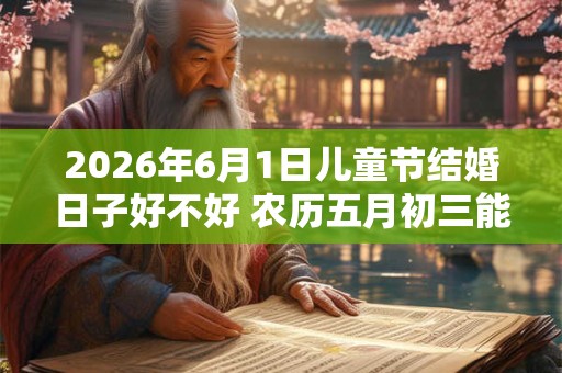 2026年6月1日儿童节结婚日子好不好 农历五月初三能不能办酒席 2026年6月1日儿童节结婚日子好不好 农历五月初三能不能办酒席