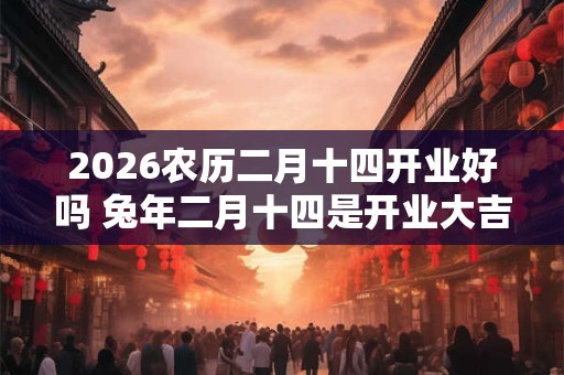 2026农历二月十四开业好吗 兔年二月十四是开业大吉日吗