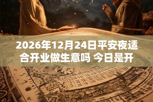 2026年12月24日平安夜适合开业做生意吗 今日是开张好日子吗