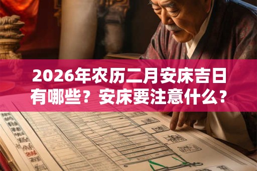 2026年农历二月安床吉日有哪些？安床要注意什么？