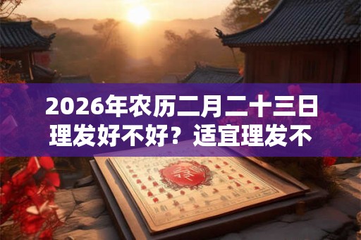 2026年农历二月二十三日理发好不好？适宜理发不