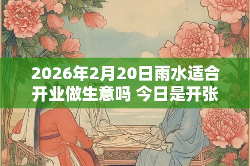 2026年2月20日雨水适合开业做生意吗 今日是开张好日子吗