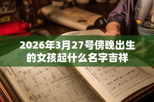 2026年3月27号傍晚出生的女孩起什么名字吉祥 2026年3月27号傍晚出生的女孩起什么名字吉祥