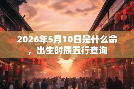 2026年5月10日是什么命,出生时辰五行查询 2026年5月10日是什么命,出生时辰五行查询