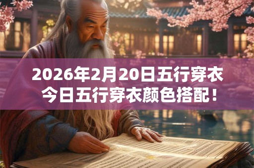 2026年2月20日五行穿衣 今日五行穿衣颜色搭配! 2026年2月20日五行穿衣 今日五行穿衣颜色搭配!