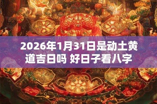 2026年1月31日是动土黄道吉日吗 好日子看八字
