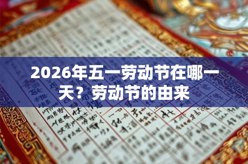 2026年五一劳动节在哪一天？劳动节的由来