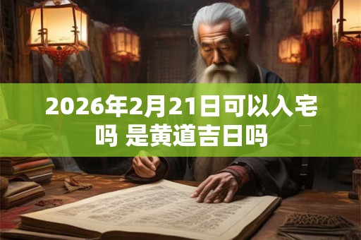 2026年2月21日可以入宅吗 是黄道吉日吗