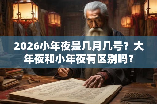 2026小年夜是几月几号？大年夜和小年夜有区别吗？
