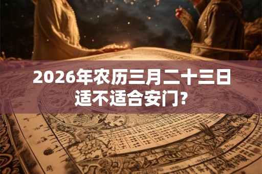 2026年农历三月二十三日适不适合安门? 2026年农历三月二十三日适不适合安门?