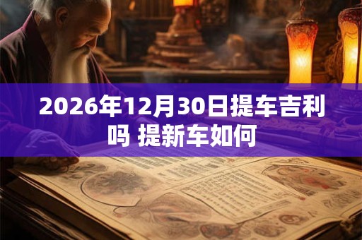 2026年12月30日提车吉利吗 提新车如何