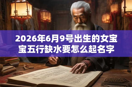 2026年6月9号出生的女宝宝五行缺水要怎么起名字